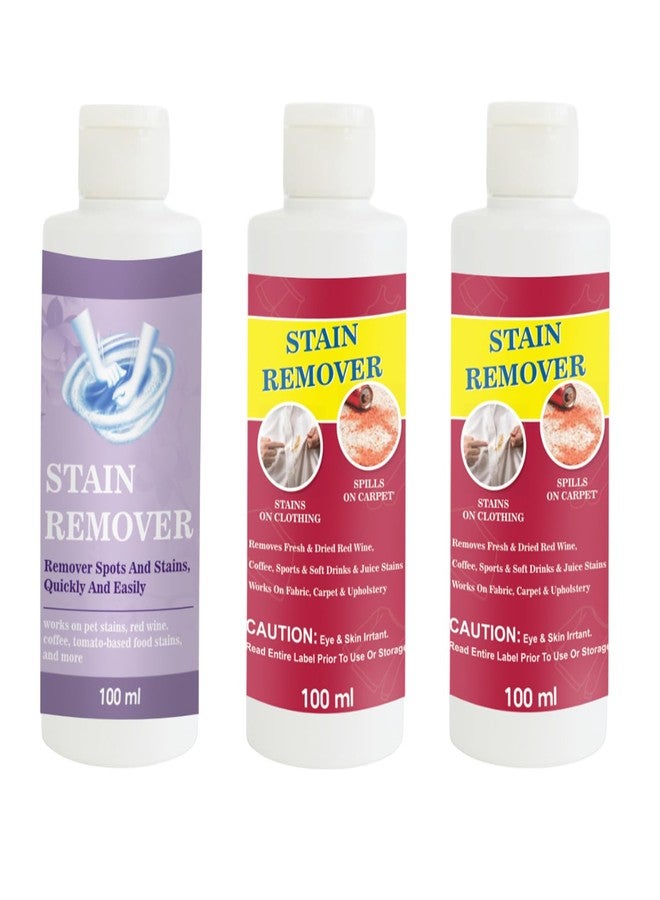 مجموعة مزيلات البقع من توفوس، تتضمن مزيل بقع بنفسجي وأحمر وأحمر | محلول تنظيف متعدد الأسطح للملابس والأقمشة والمفروشات (100 غرام لكل منها) - Image 1